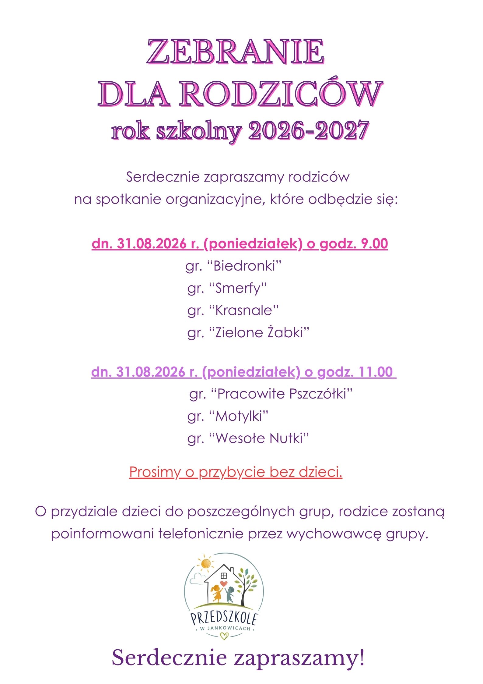 Zebranie rodzic&oacute;w